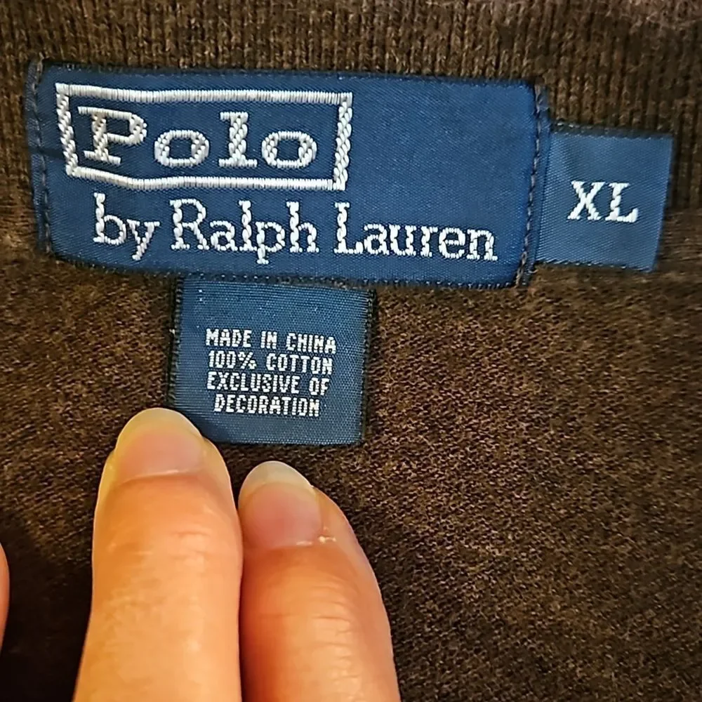 Polo Ralph Lauren Men's Brown Cotton Short Sleeve Polo Shirt XL